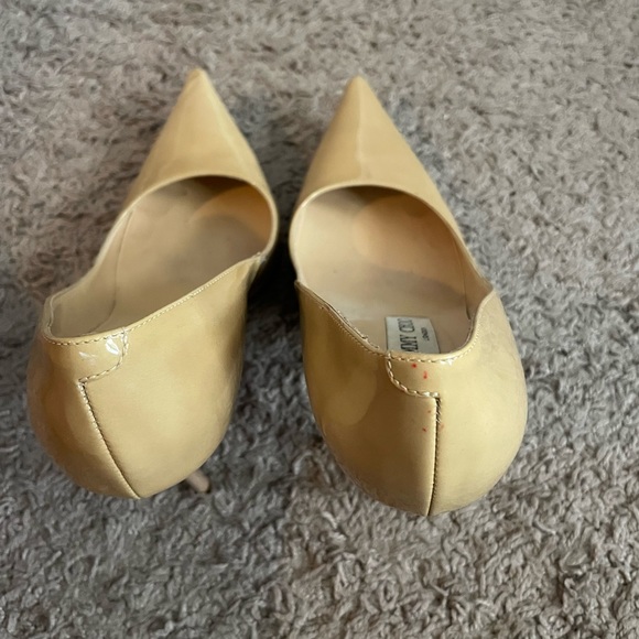 Jimmy Choo Pointed Toe Nude Patent Pumps Size 38 1/2 - Picture 5 of 10